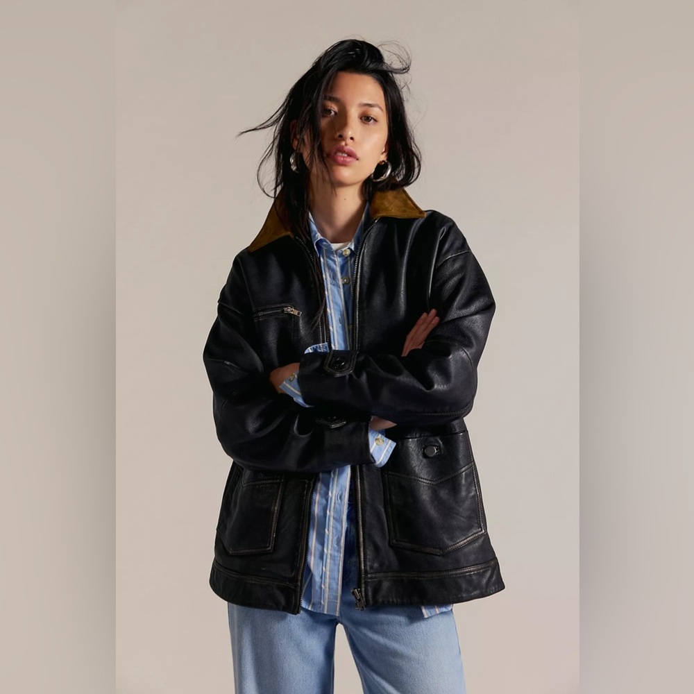 Free people We The Free Easy That Leather Jacket - Picture 2 of 9